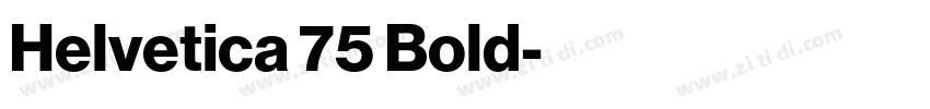 Helvetica 75 Bold字体转换